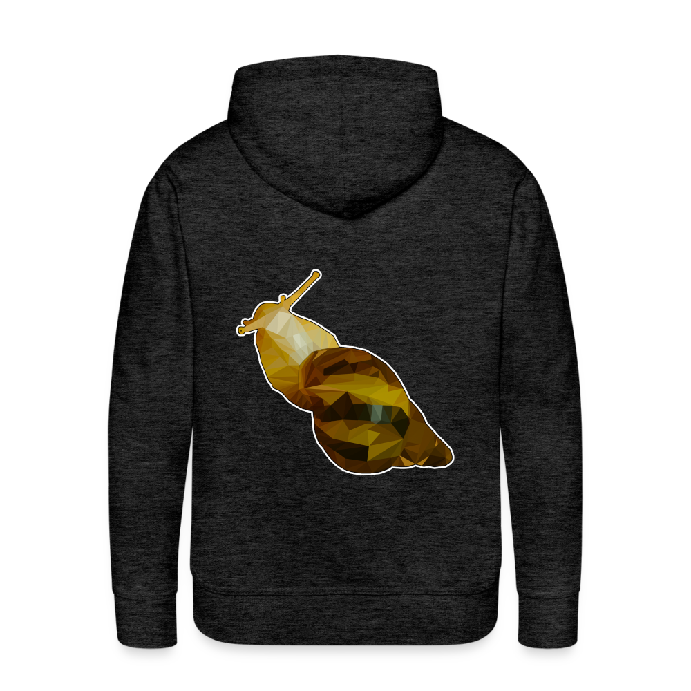 Männer Hoodie Achatina reticulata Low Poly - Anthrazit