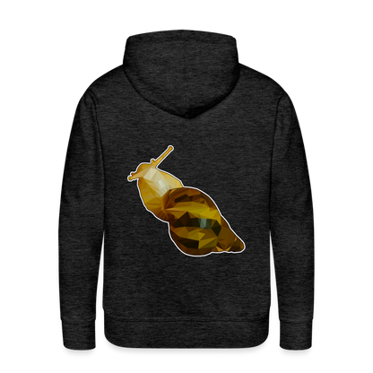 Männer Hoodie Achatina reticulata Low Poly - Anthrazit