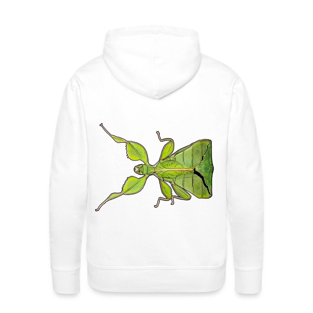 Männer Hoodie Phyllium philippinicum female - weiß