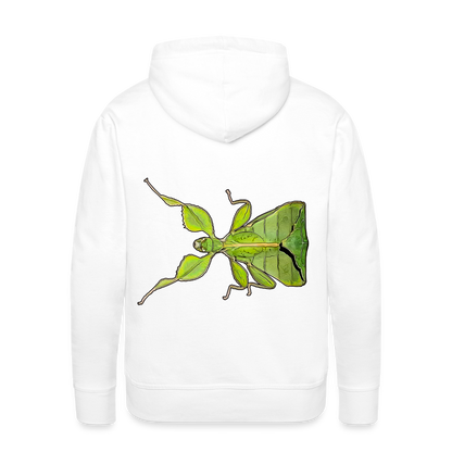 Männer Hoodie Phyllium philippinicum female - weiß