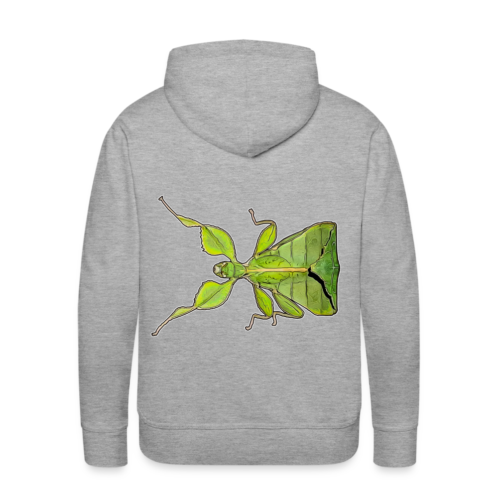 Männer Hoodie Phyllium philippinicum female - Grau meliert