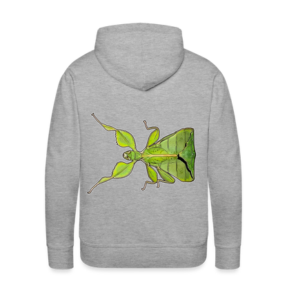 Männer Hoodie Phyllium philippinicum female - Grau meliert