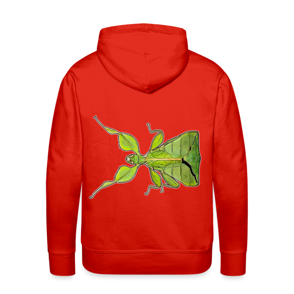 Männer Hoodie Phyllium philippinicum female - Rot