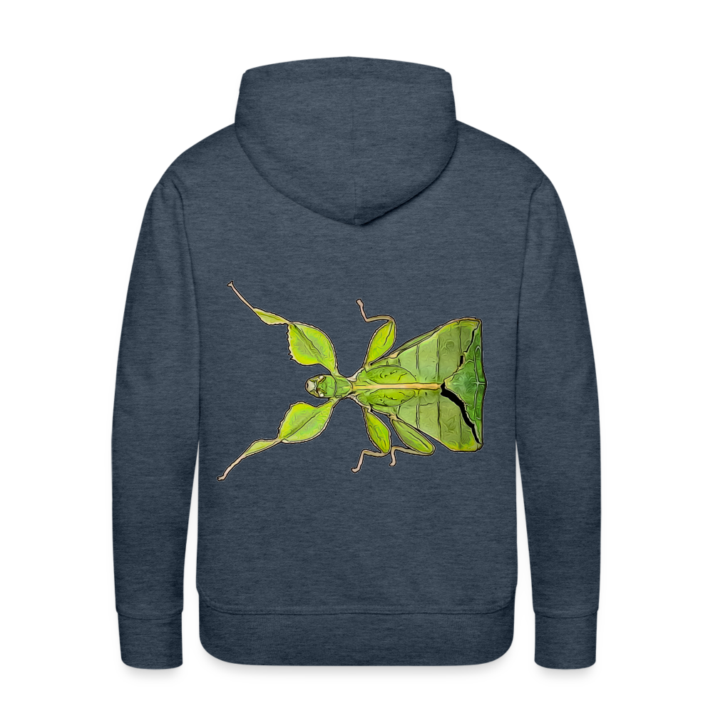 Männer Hoodie Phyllium philippinicum female - Jeansblau
