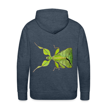 Männer Hoodie Phyllium philippinicum female - Jeansblau