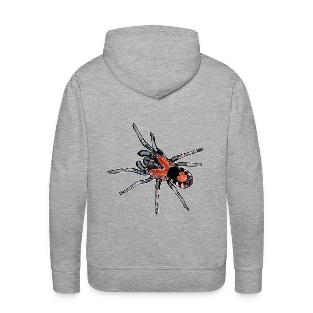 Männer Hoodie Cyriocosmus elegans - Grau meliert