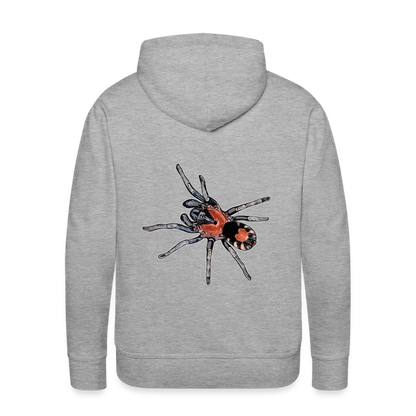 Männer Hoodie Cyriocosmus elegans - Grau meliert