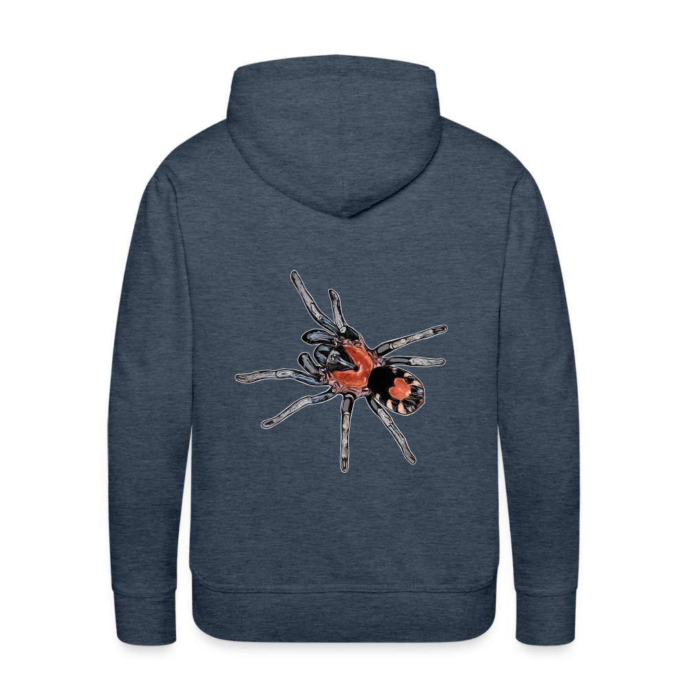 Männer Hoodie Cyriocosmus elegans - Jeansblau