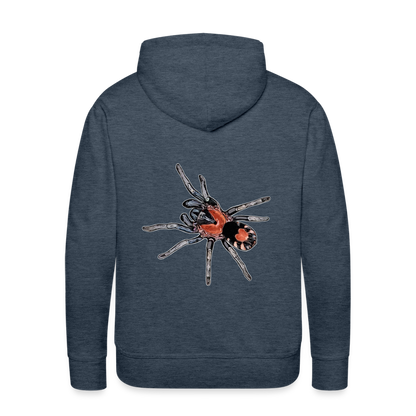 Männer Hoodie Cyriocosmus elegans - Jeansblau