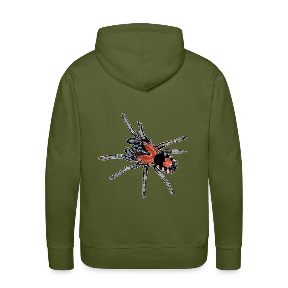 Männer Hoodie Cyriocosmus elegans - Olivgrün
