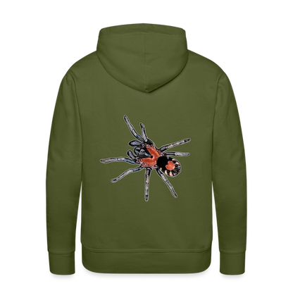 Männer Hoodie Cyriocosmus elegans - Olivgrün