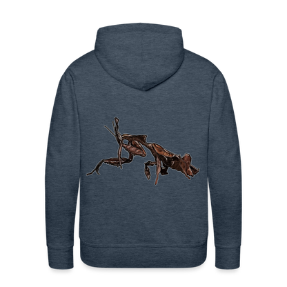 Männer Hoodie Phyllocrania paradoxa female 2 - Jeansblau