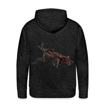 Männer Hoodie Phyllocrania paradoxa female 2 - Anthrazit