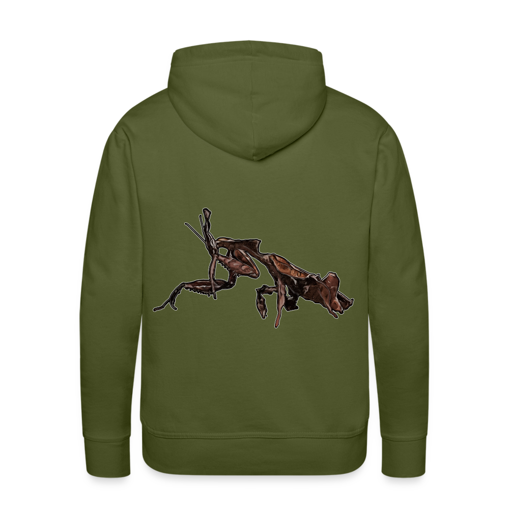 Männer Hoodie Phyllocrania paradoxa female 2 - Olivgrün