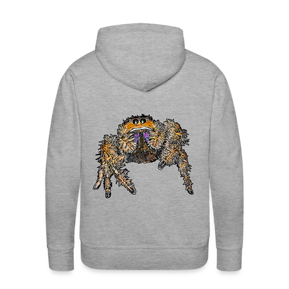 Männer Hoodie Phidippus regius Everglades female - Grau meliert