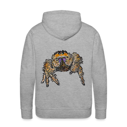 Männer Hoodie Phidippus regius Everglades female - Grau meliert