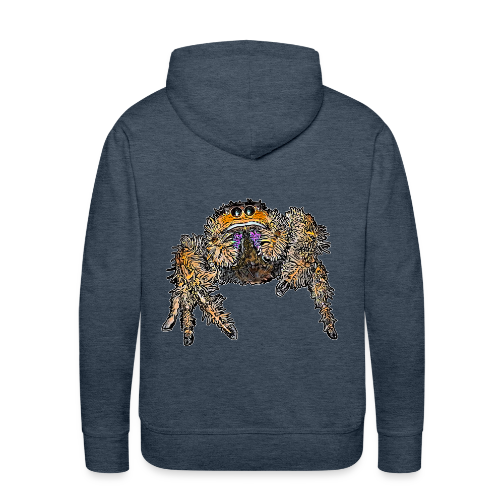 Männer Hoodie Phidippus regius Everglades female - Jeansblau