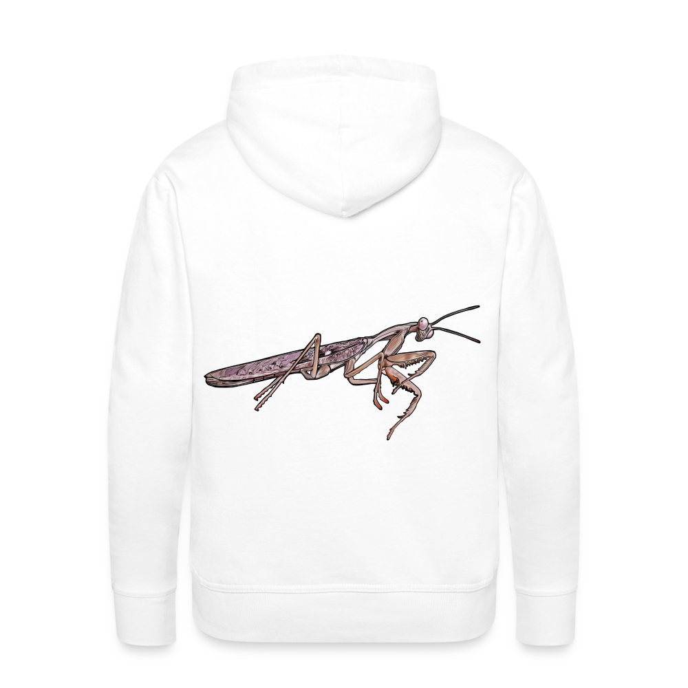 Männer Hoodie Rhombodera kirbyi male - weiß