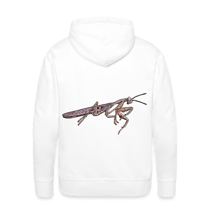 Männer Hoodie Rhombodera kirbyi male - weiß