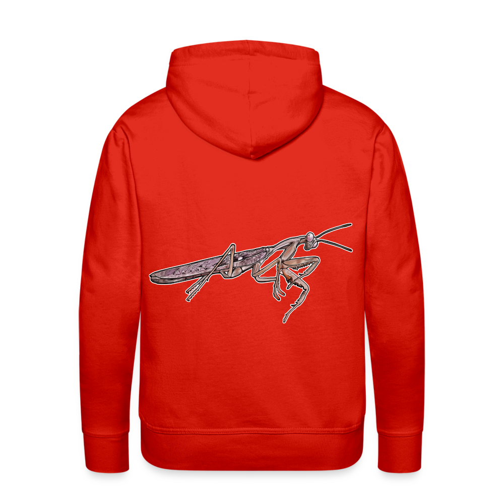 Männer Hoodie Rhombodera kirbyi male - Rot