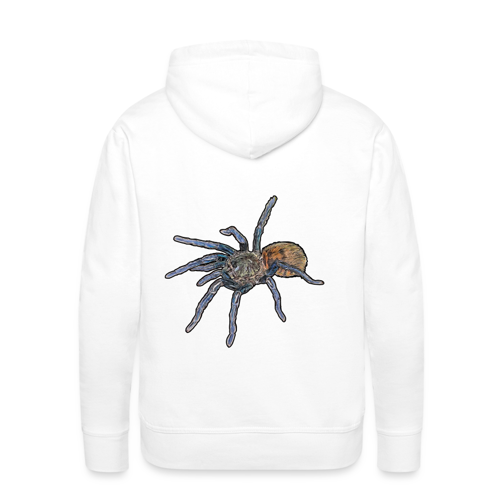 Männer Hoodie Chromatopelma cyaneopubescens - weiß