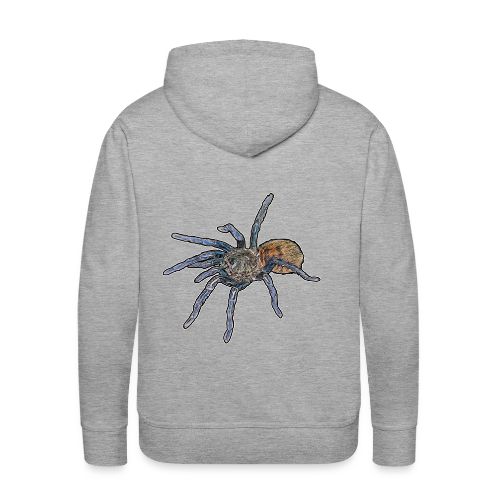 Männer Hoodie Chromatopelma cyaneopubescens - Grau meliert
