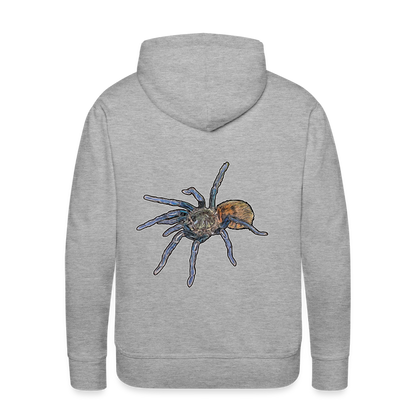 Männer Hoodie Chromatopelma cyaneopubescens - Grau meliert