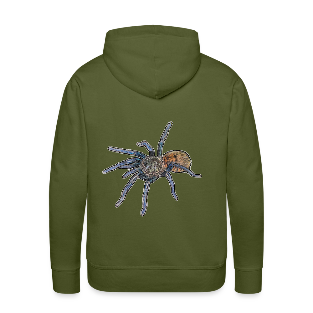 Männer Hoodie Chromatopelma cyaneopubescens - Olivgrün