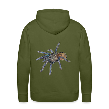Männer Hoodie Chromatopelma cyaneopubescens - Olivgrün