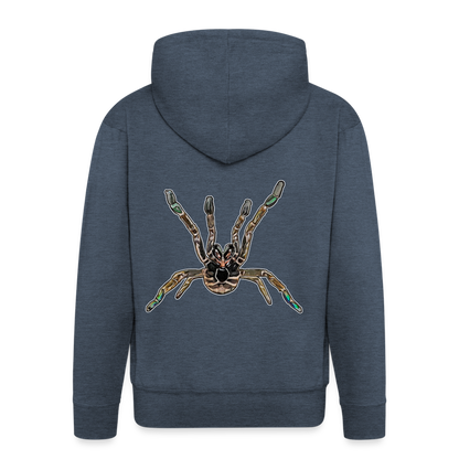 MännerZip-Hoodie Pterinochilus murinus tcf - Jeansblau