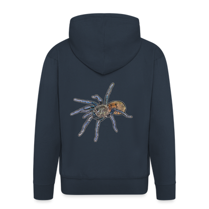 Männer Zip-Hoodie Chromatopelma cyaneopubescens - Navy