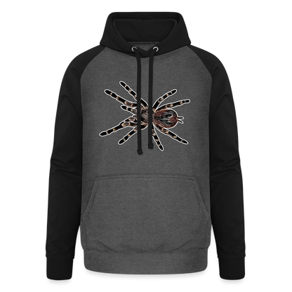 Unisex Baseball Hoodie Acanthoscurria geniculata - Graphit/Schwarz