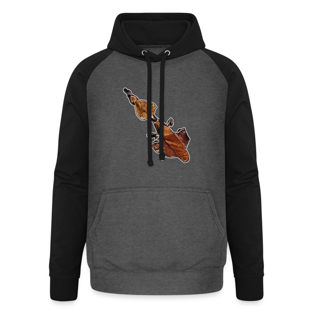 Unisex Baseball Hoodie Phyllocrania paradoxa female - Graphit/Schwarz