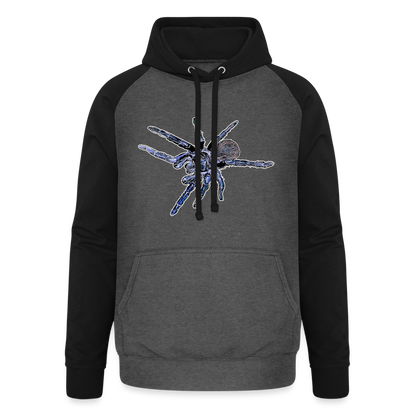 Unisex Baseball Hoodie Pterinopelma sazimai - Graphit/Schwarz