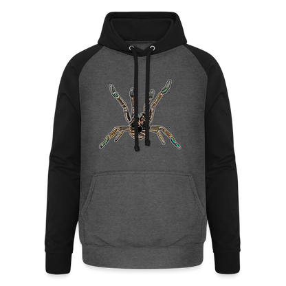 Unisex Baseball Hoodie Pterinochilus murinus tcf - Graphit/Schwarz