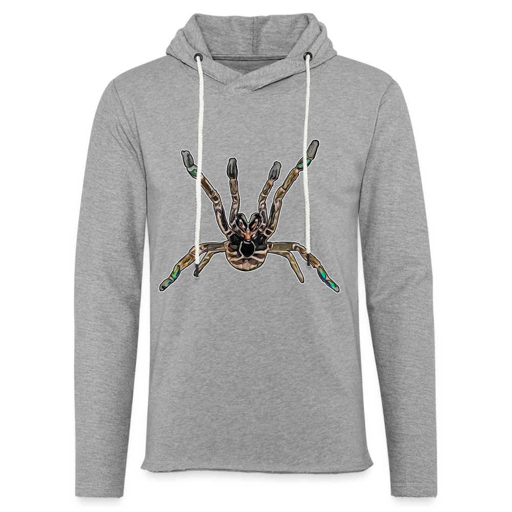 Unisex Kapuzensweatshirt Pterinochilus murinus tcf - Grau meliert