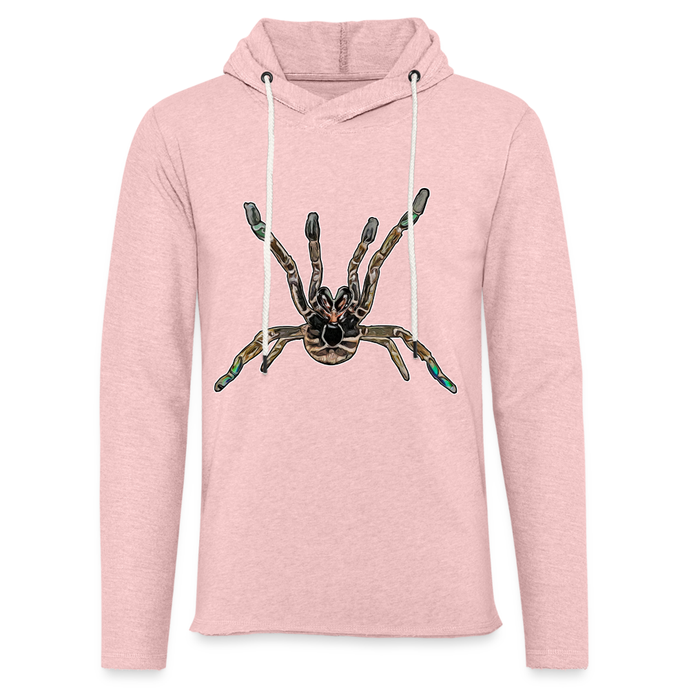 Unisex Kapuzensweatshirt Pterinochilus murinus tcf - Rosa-Creme meliert