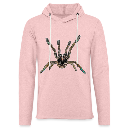 Unisex Kapuzensweatshirt Pterinochilus murinus tcf - Rosa-Creme meliert
