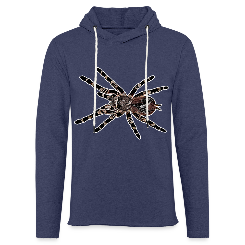 Unisex Kapuzensweatshirt Acanthoscurria geniculata - Navy meliert