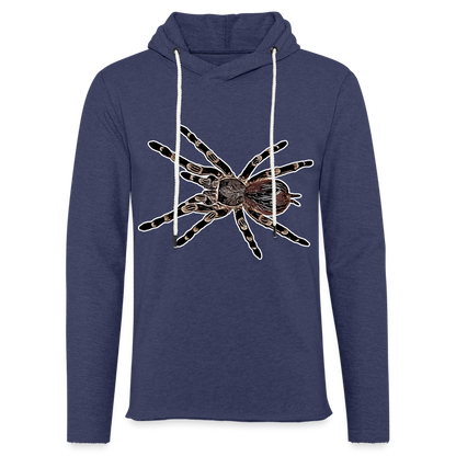 Unisex Kapuzensweatshirt Acanthoscurria geniculata - Navy meliert