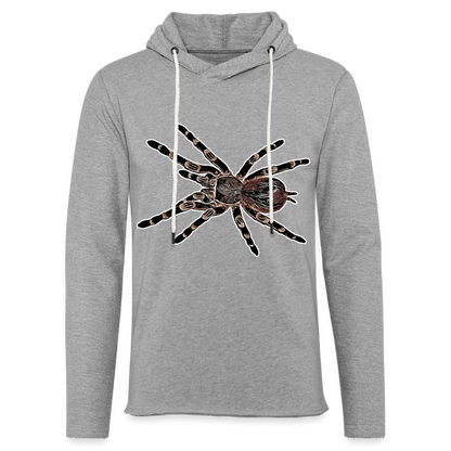 Unisex Kapuzensweatshirt Acanthoscurria geniculata - Grau meliert
