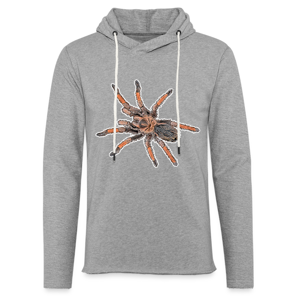 Unisex Kapuzensweatshirt Brachypelma emilia - Grau meliert