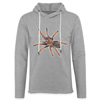 Unisex Kapuzensweatshirt Brachypelma emilia - Grau meliert