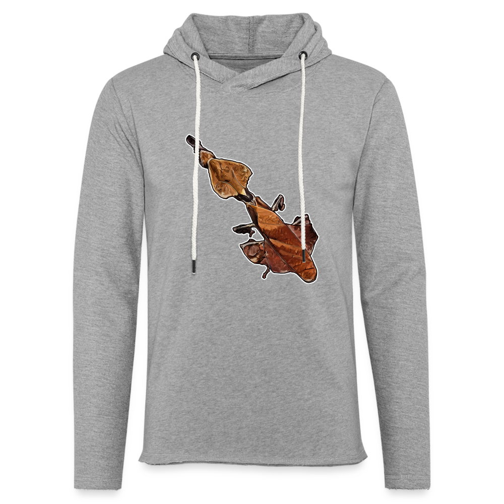 Unisex Kapuzensweatshirt Phyllocrania paradoxa female - Grau meliert