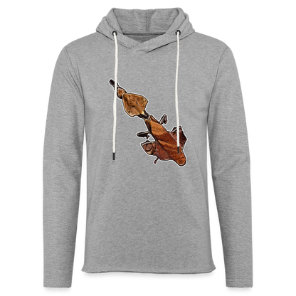 Unisex Kapuzensweatshirt Phyllocrania paradoxa female - Grau meliert