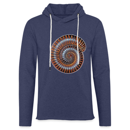 Unisex Kapuzensweatshirt Archispirostreptus gigas - Navy meliert