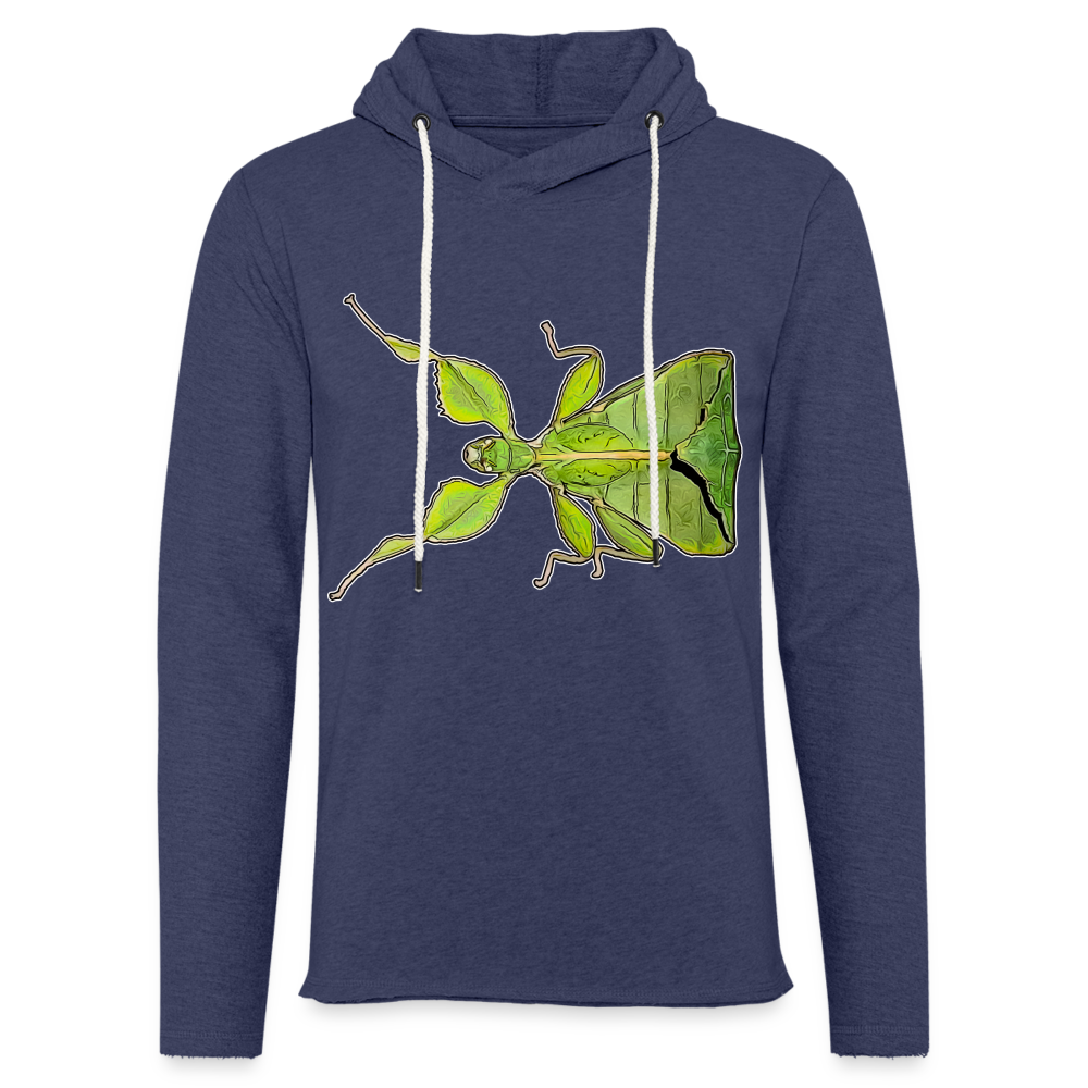 Unisex Kapuzensweatshirt Phyllium philippinicum female - Navy meliert