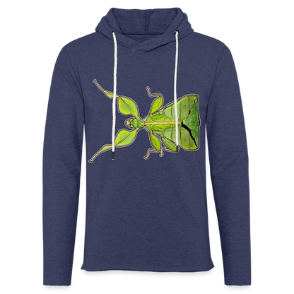Unisex Kapuzensweatshirt Phyllium philippinicum female - Navy meliert