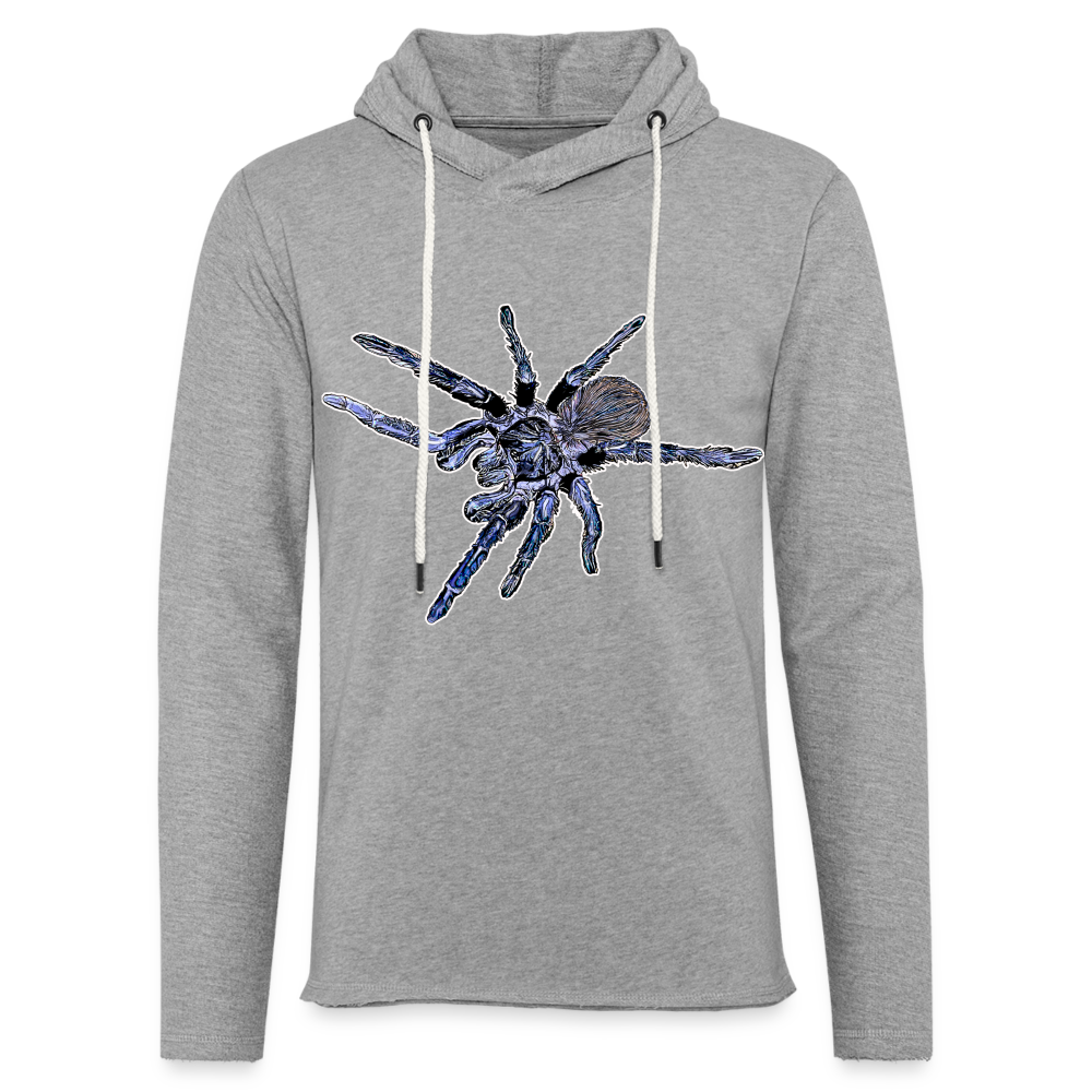 Unisex Kapuzensweatshirt Pterinopelma sazimai - Grau meliert