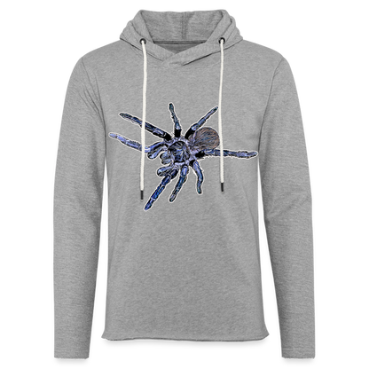 Unisex Kapuzensweatshirt Pterinopelma sazimai - Grau meliert
